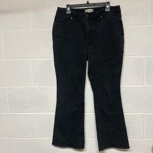 Madewell Curvy Skinny Flare Black Jeans